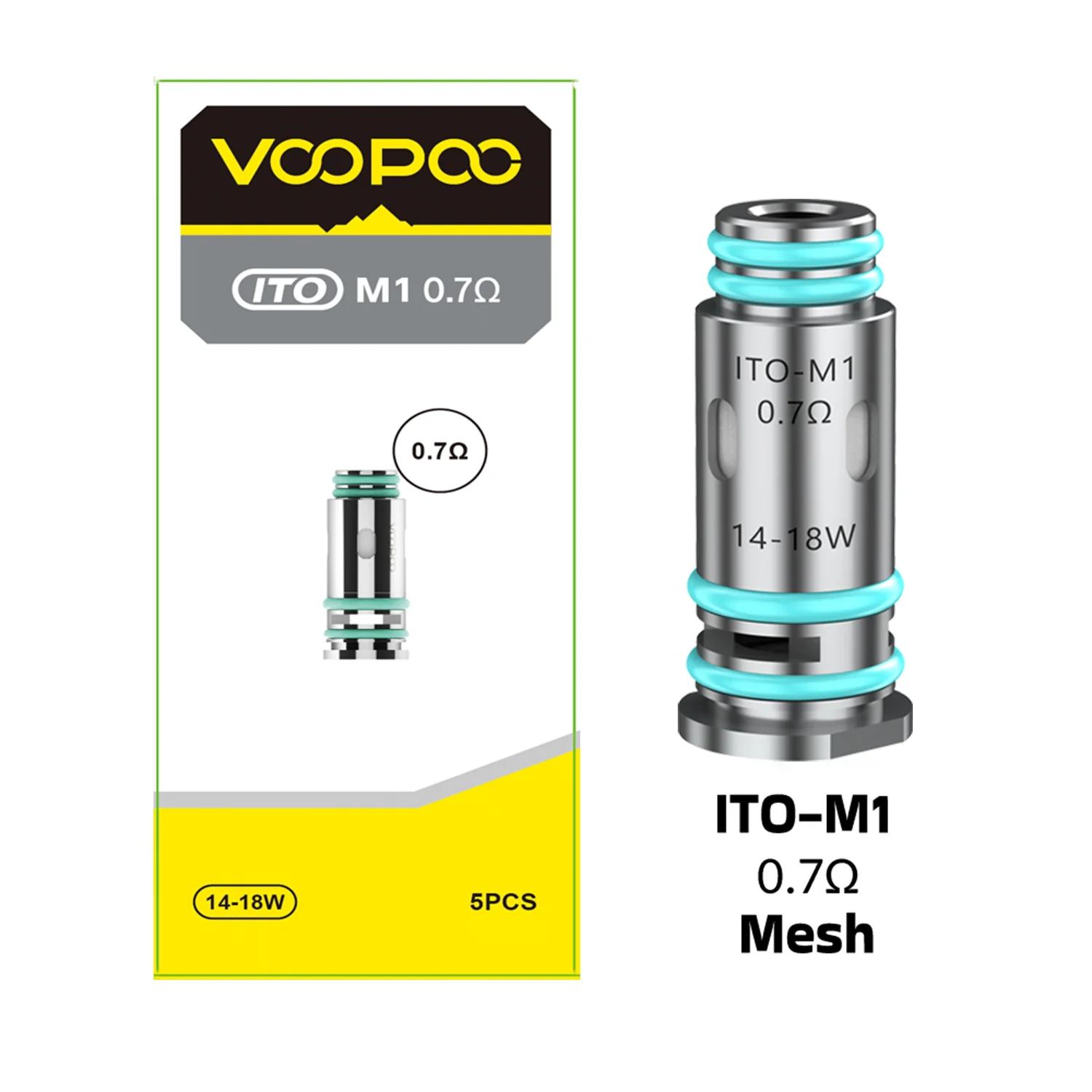 ITO-M1 VooPoo Argus 阿格斯空煙彈 | 0.4Ω 0.7Ω | 2ml/3ml